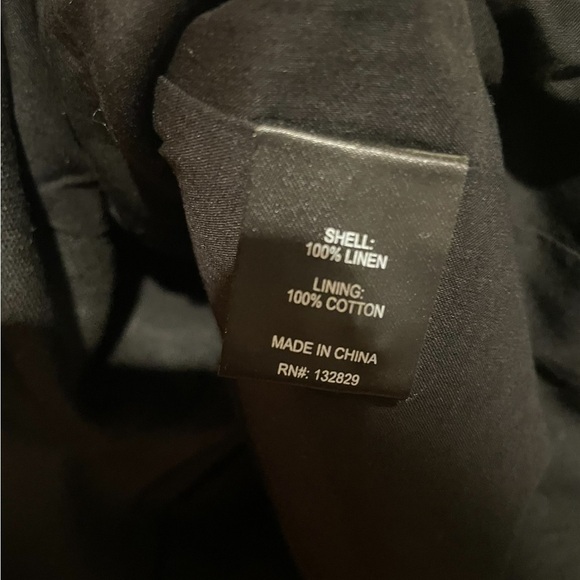 New! Helsa Linen Button Tunic Vest in Black 🖤 Small NWT! - Picture 14 of 15